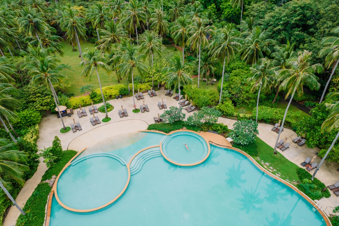 luxury resort pool