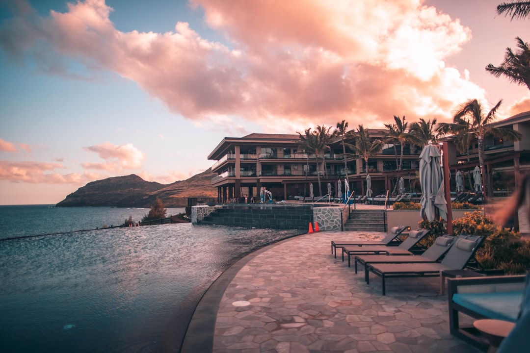 luxury resort pool