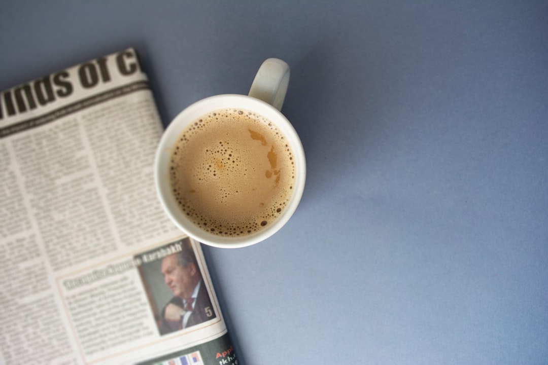 newspaper coffee
