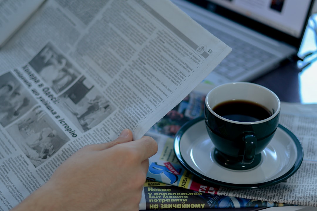 newspaper coffee
